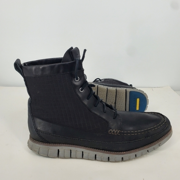 Cole Haan Shoe Men 13 M Zerogrand Waterproof Tall Boots Black
